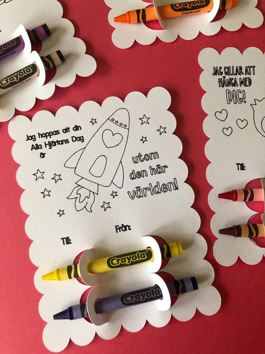 cricut Alla Hjärtans Dag Kort med Kritor