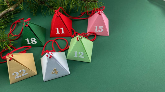 Adventskalender av papper