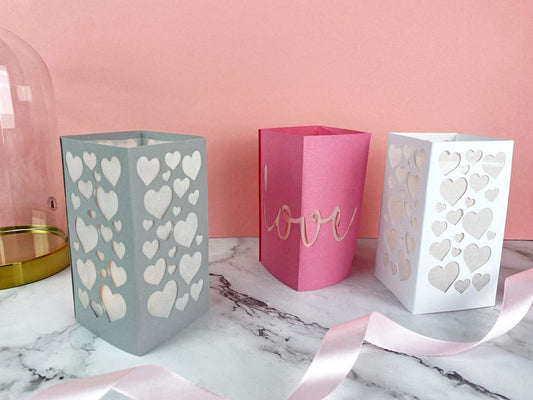 Papperslyktor till Alla Hjärtans Dag