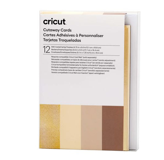 Cricut Cut-Away Card neutrals