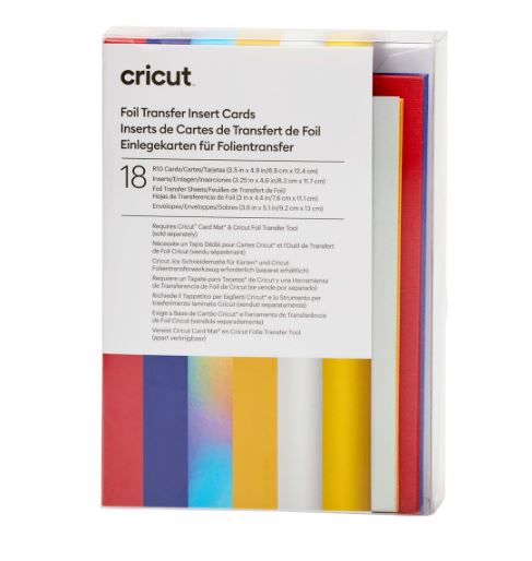 Cricut Insert Cards FOIL (8,9 cm x 12,4 cm) 18-pack celebration