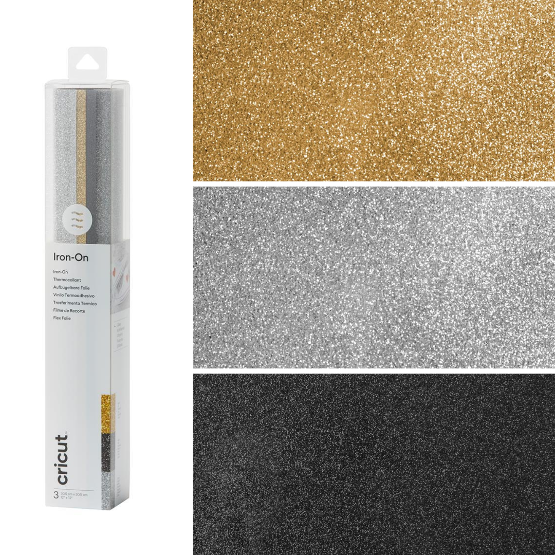 Cricut Iron-On Glitter 3-Pack Basics