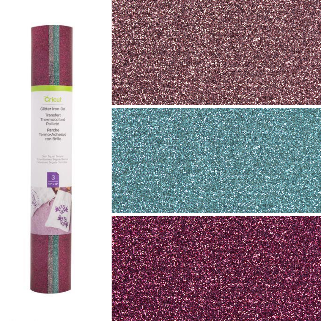 Cricut Iron-On Glitter 3-Pack Glam Squad
