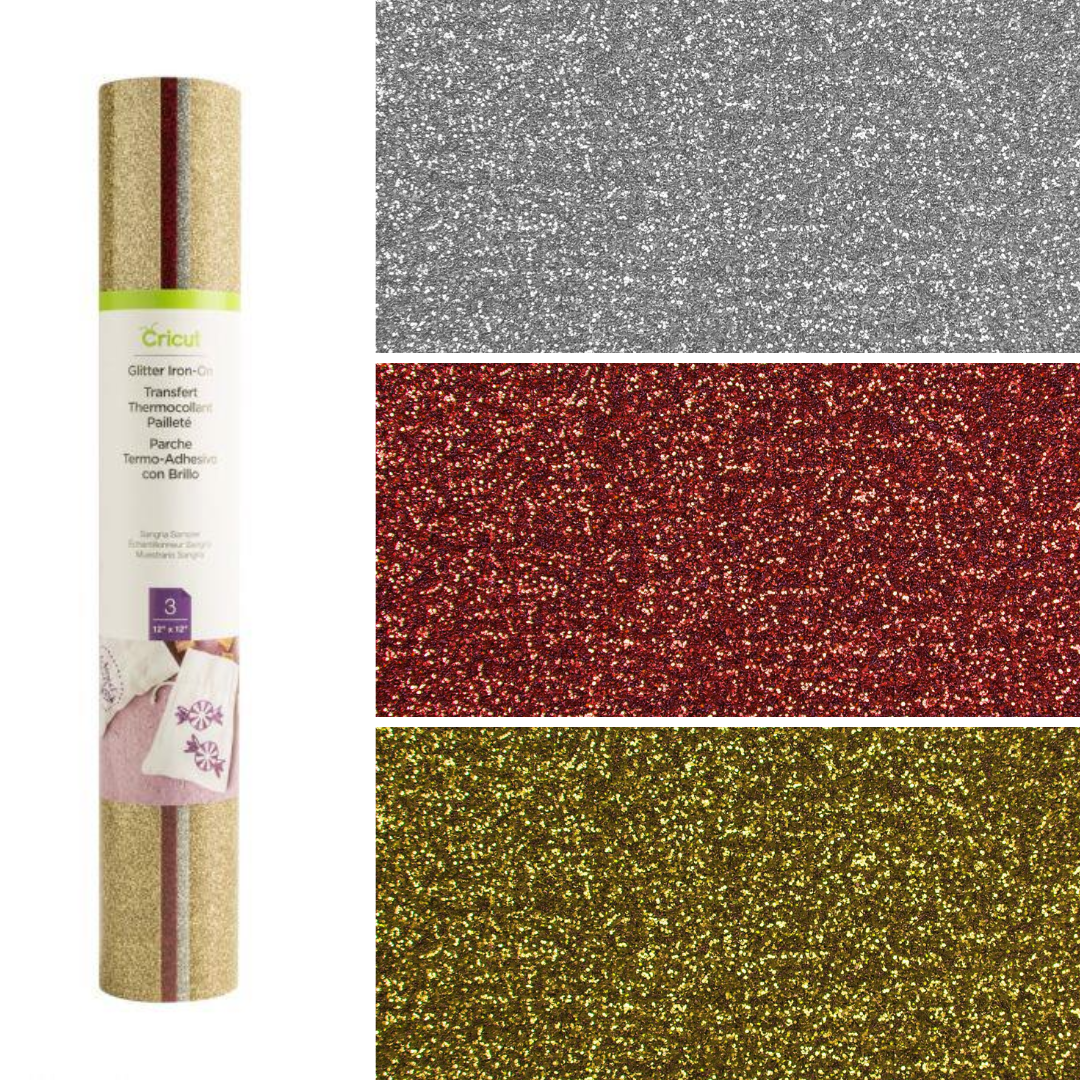 Cricut Iron-On Glitter 3-Pack Sangria