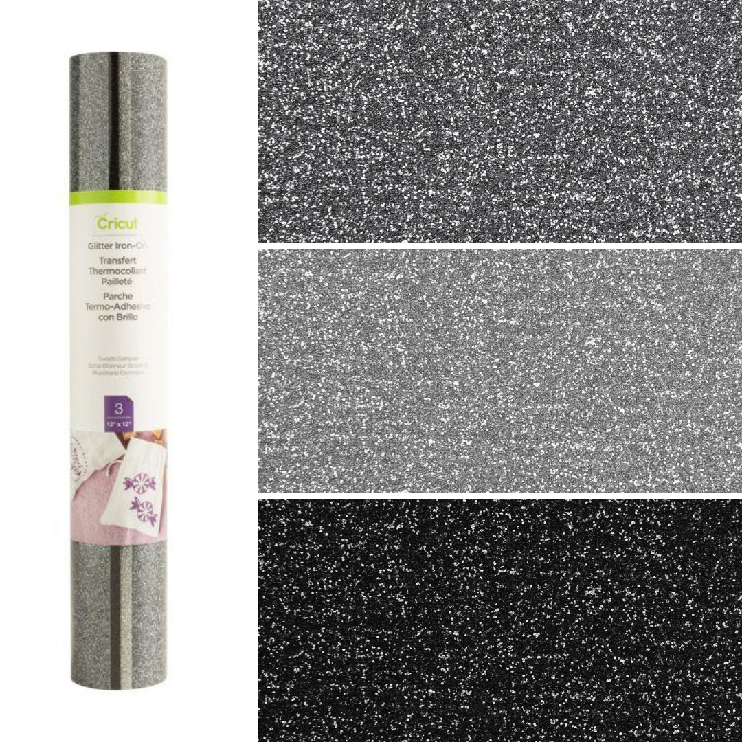 Cricut Iron-On Glitter 3-Pack Tuxedo