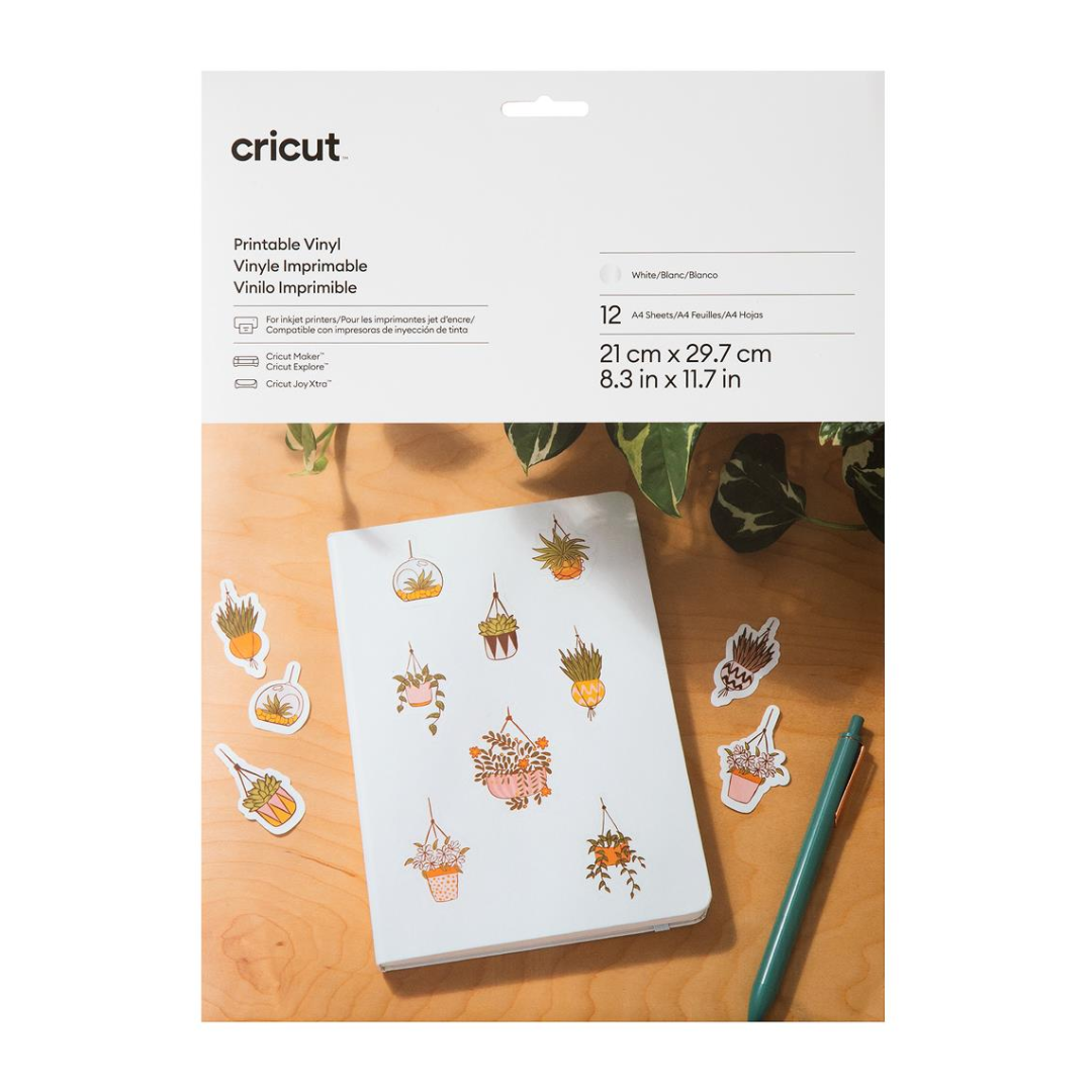 Cricut Joy Xtra Printable Vinyl White 10-pack A4