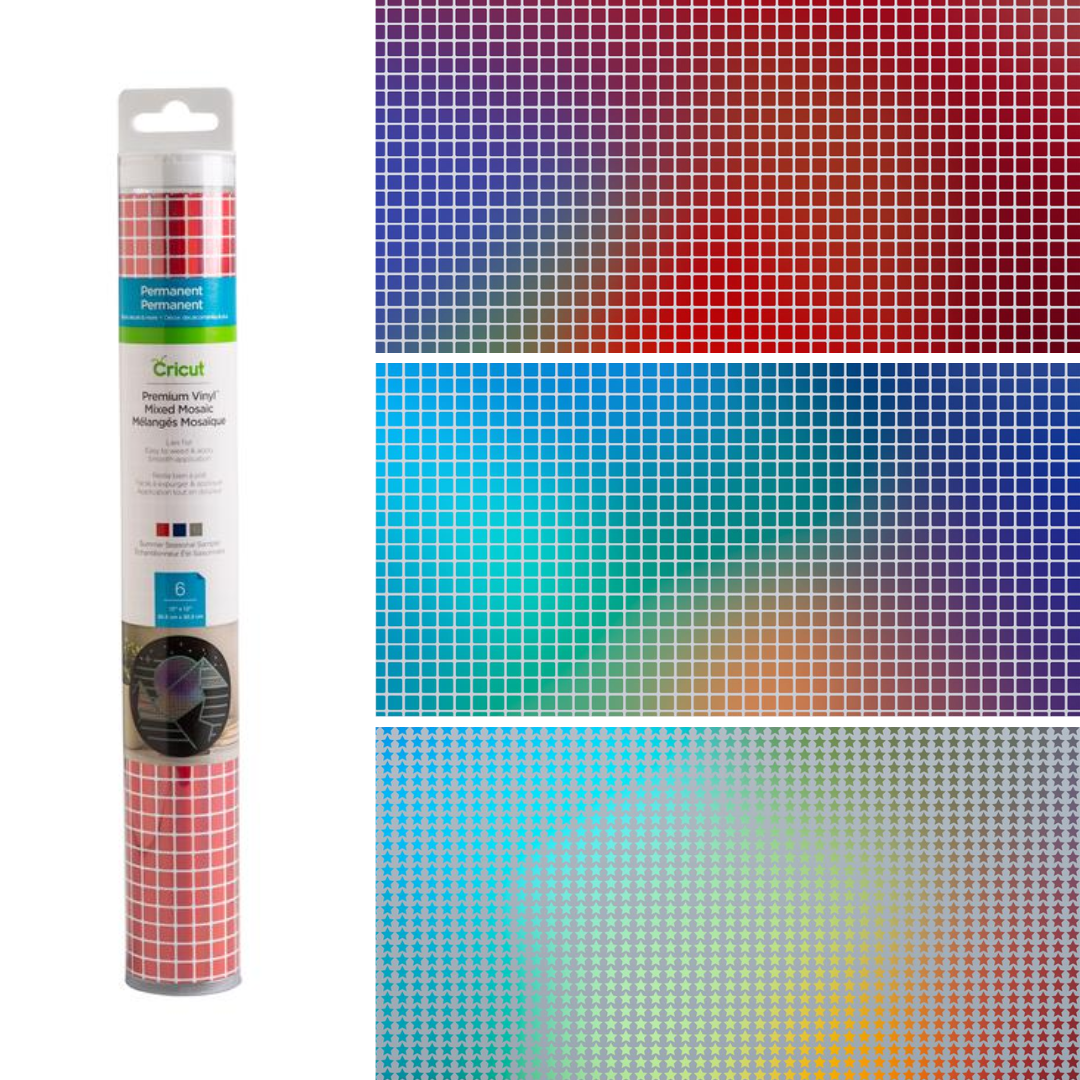 Cricut Permanent Mosaic Vinyl 6-pack