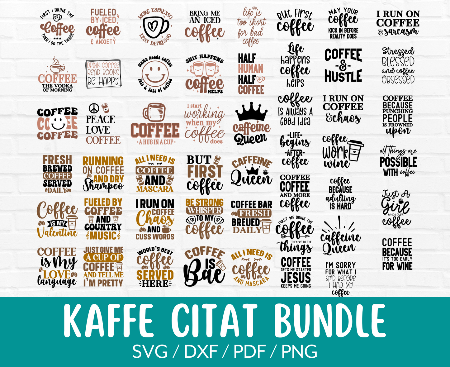 Kaffe Citat SVG-filer