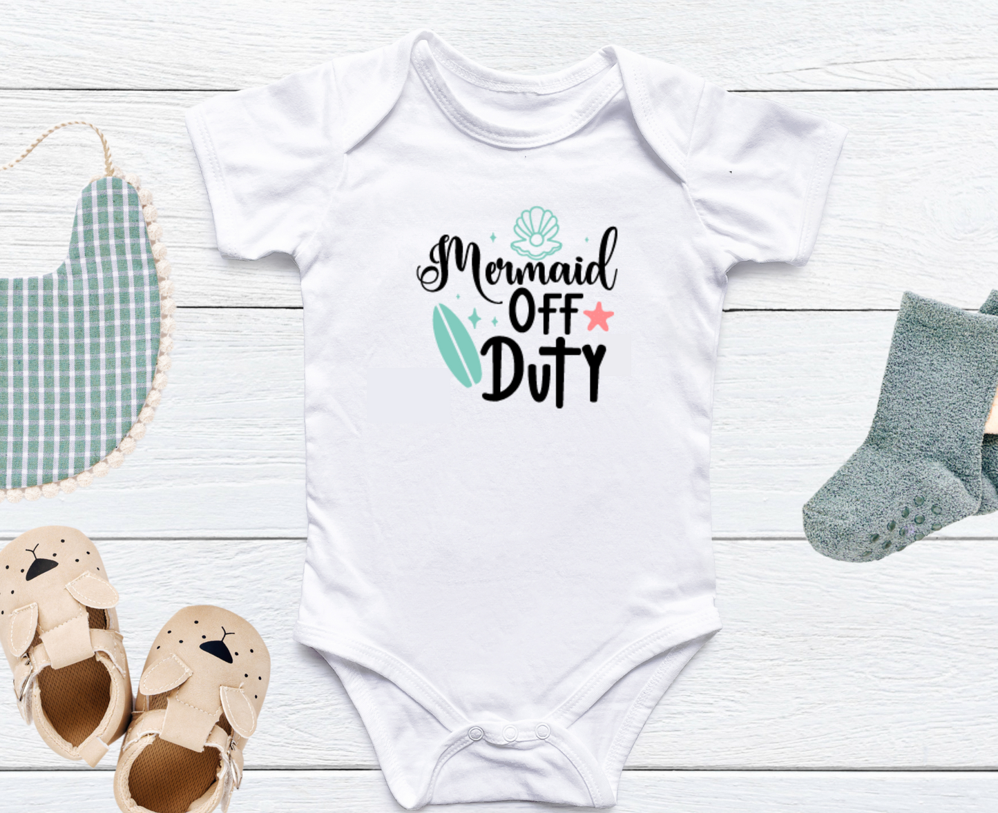 Sommar svg-fil bebis body mermaid
