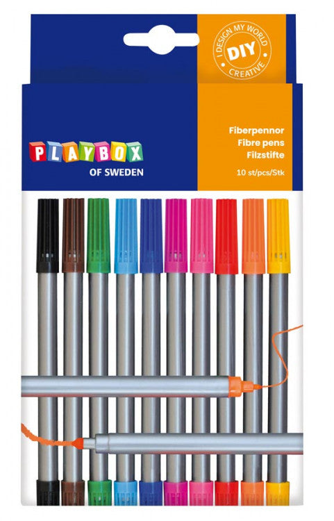 Fiberpennor med Dubbelspets