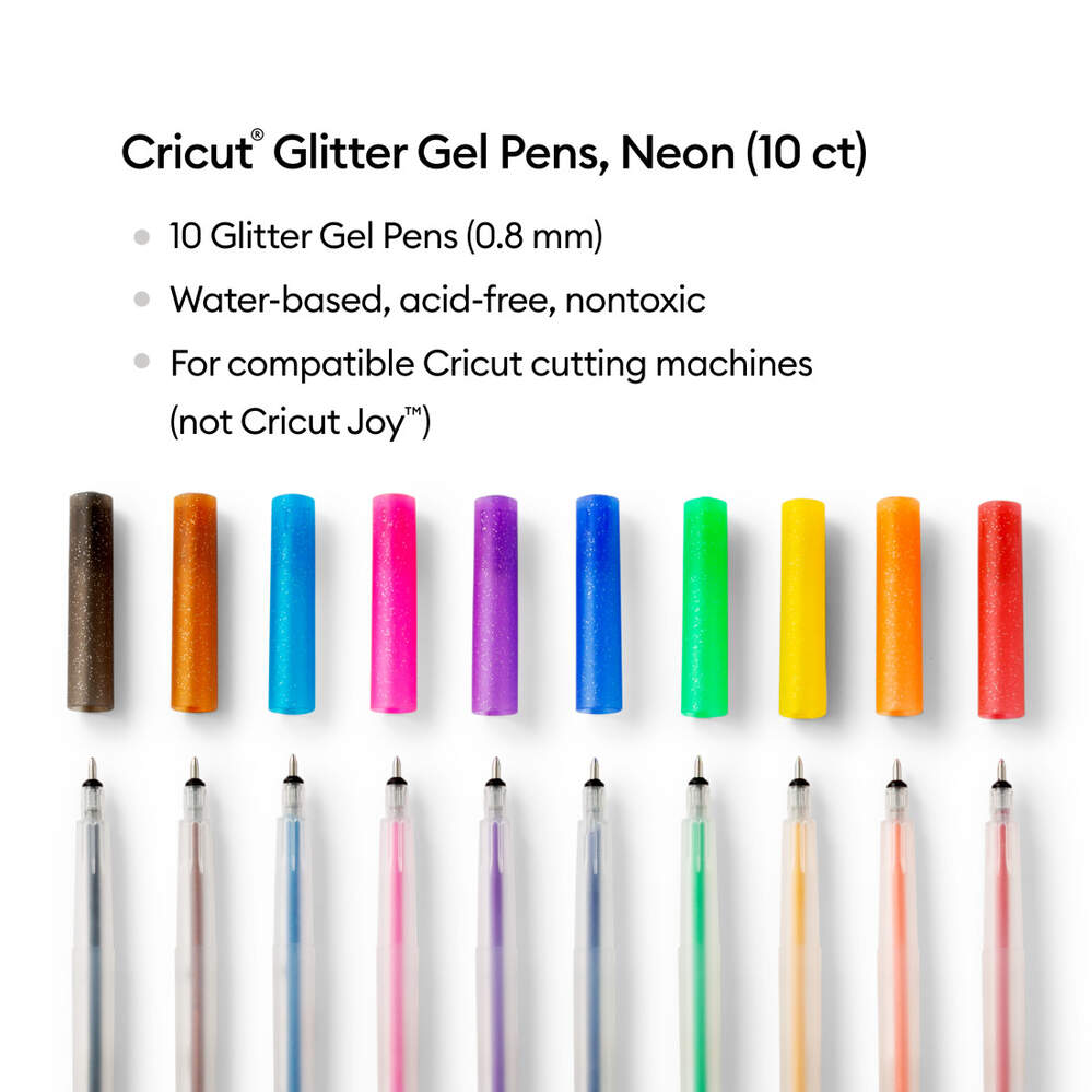 Cricut Glitter Gel Pens 10-pack (Rainbow)
