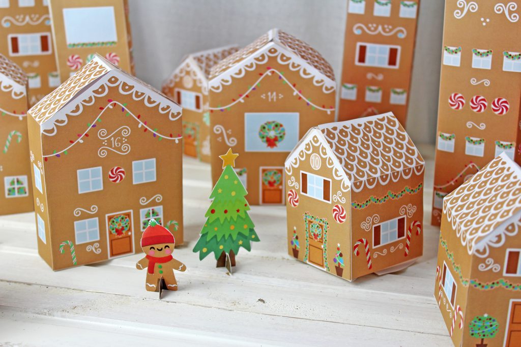 Pepparkakshus Julkalender av Papper