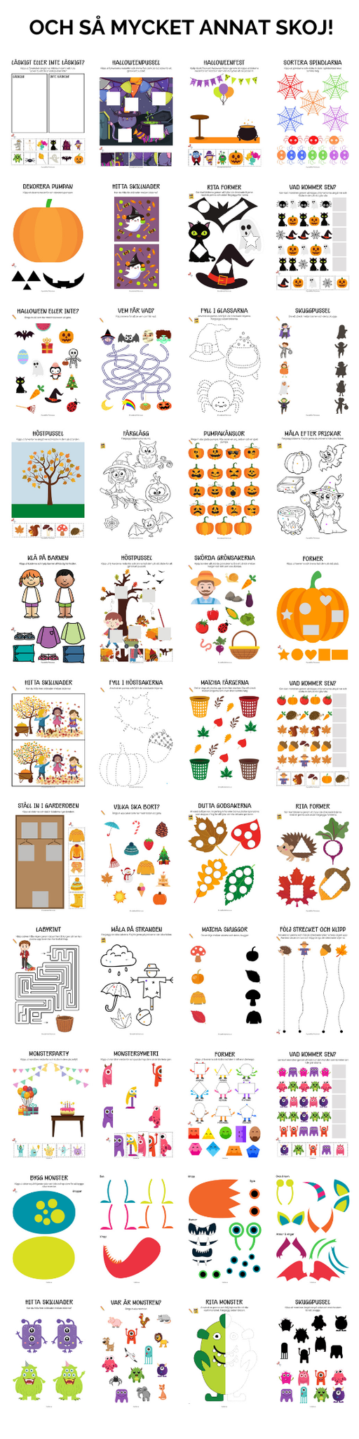 Höstpysselblad (Digital fil)