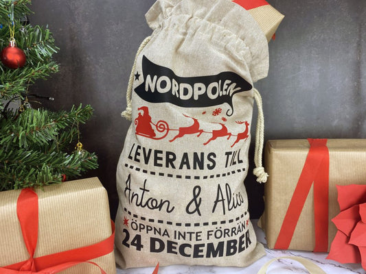 Personlig julklappssäck