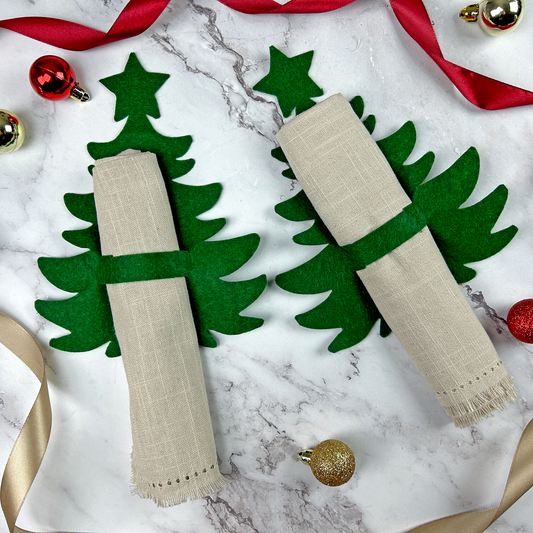 Servettringar julgranar cricut