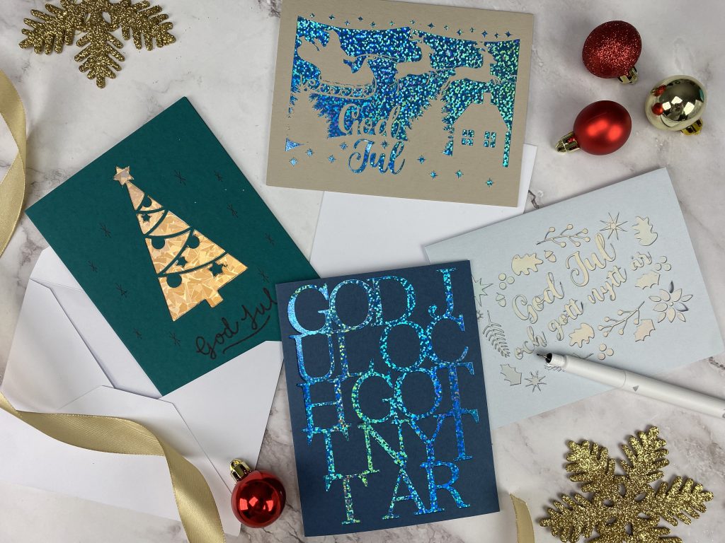 Julkort Cut-Away Cards