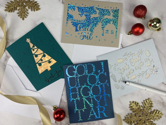 Julkort Cut-Away Cards