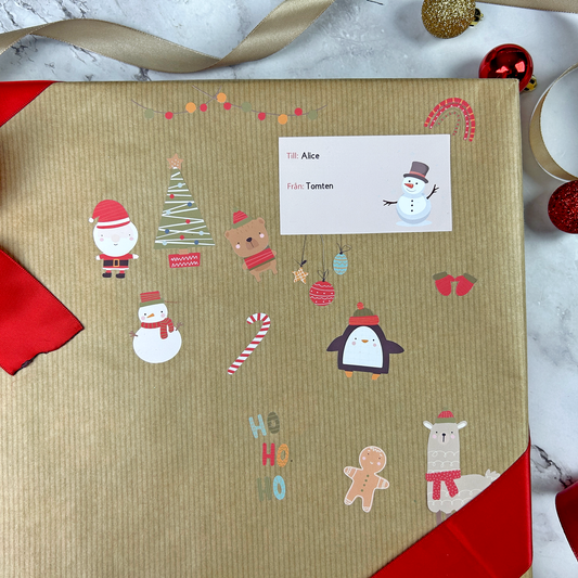 Jul klistermärken cricut print then cut