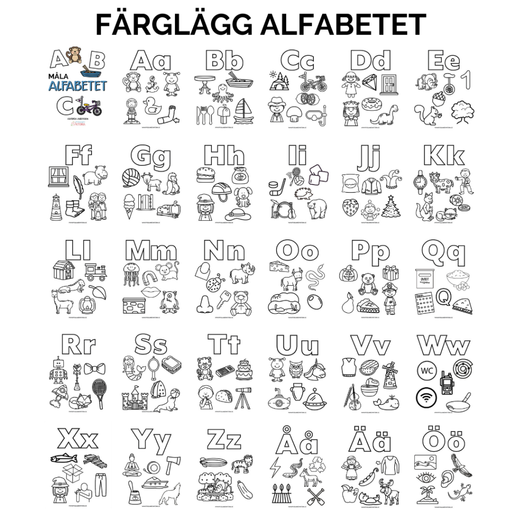 Målarsidor Kunskap (Digital fil)