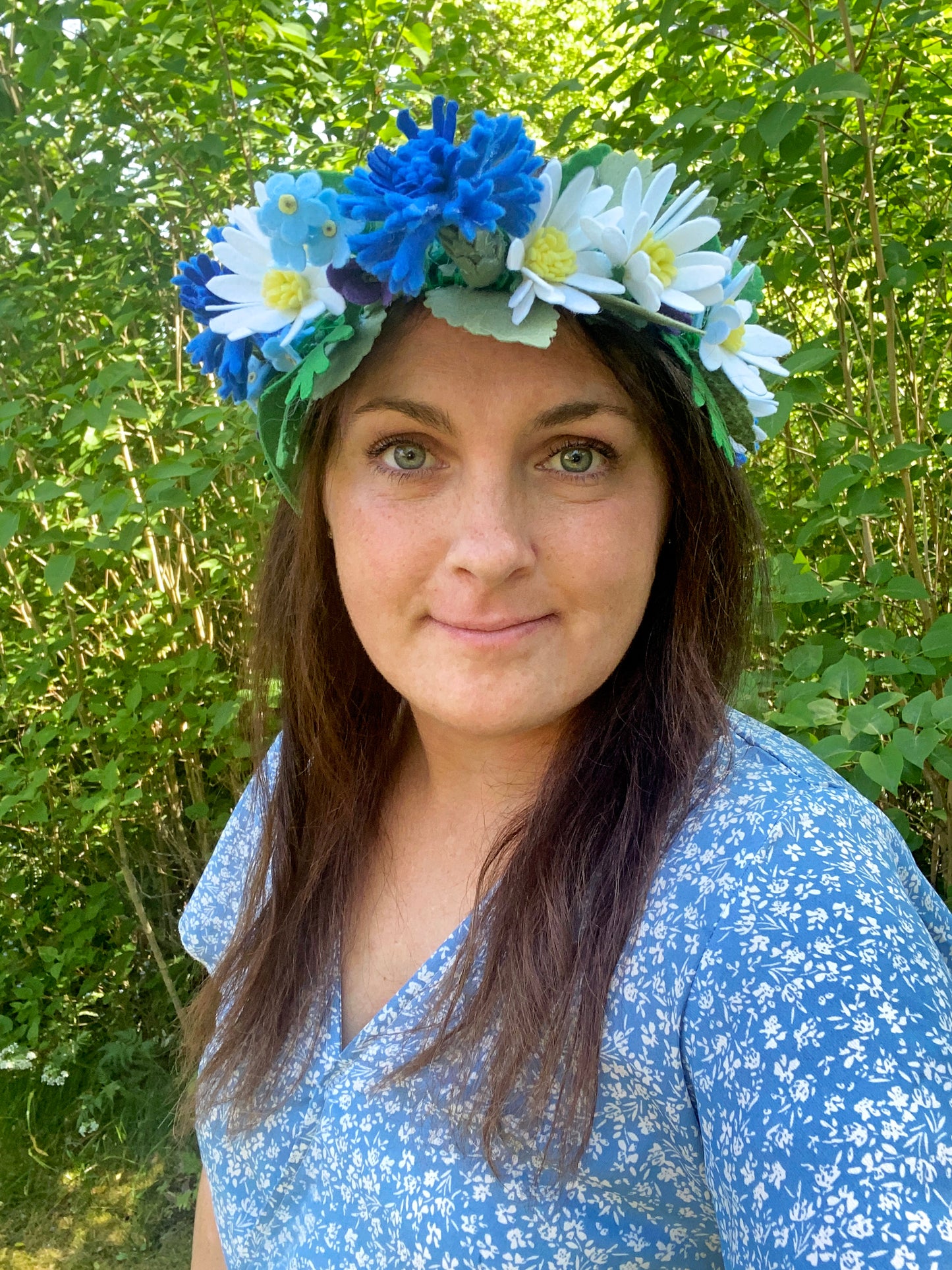 cricut pyssel midsommarkrans av filt