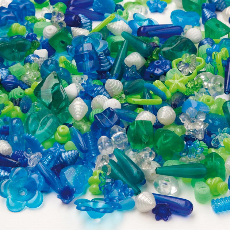 Pärlor 1000 st blå & grön