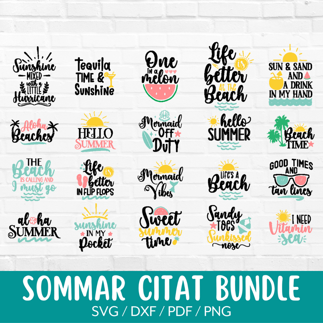 42 st Sommar Citat SVG-filer