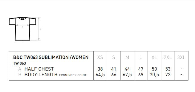 T-shirt Dam Sublimering