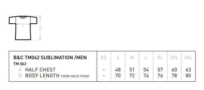 T-shirt Herr Sublimering