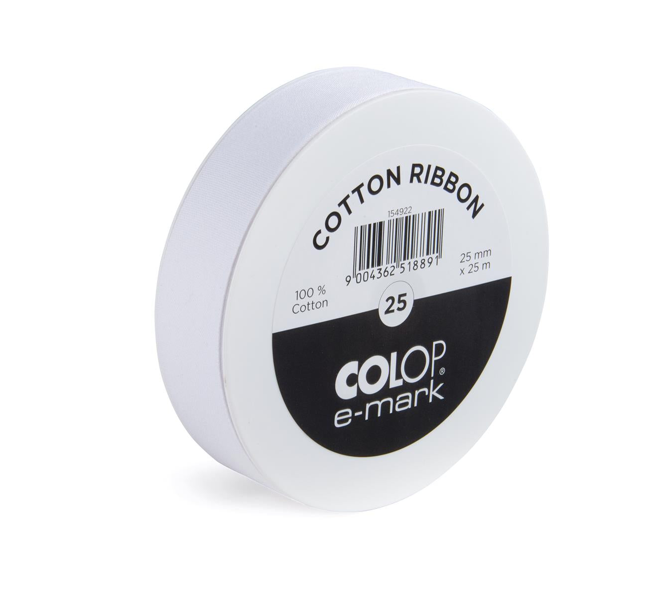 COLOP e-mark Cotton Ribbon, 25mm x 25m
