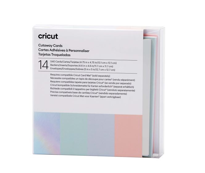 Cricut Cut-Away Card (12,1 cm x 12,1 cm) 14-pack