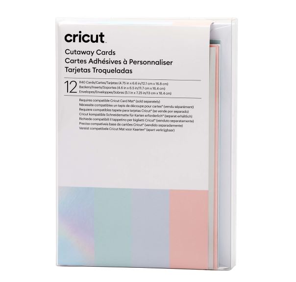 Cricut Cut-Away Card pastel