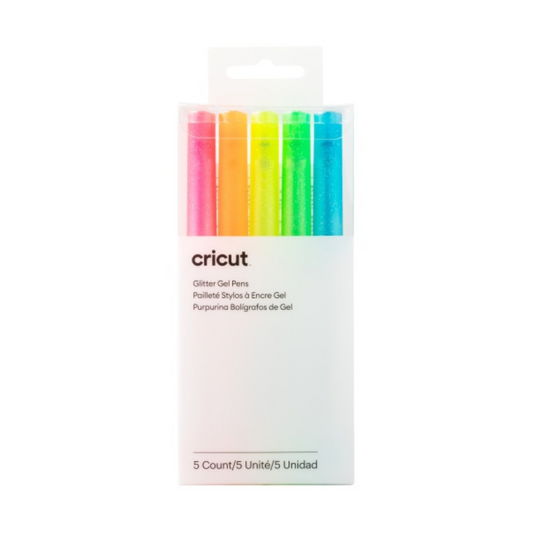 Cricut Glitter Gel Neon Pens 5-pack