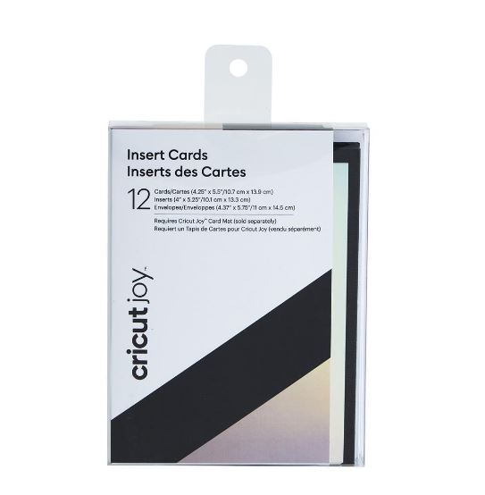 Cricut Insert Card (11,4 cm x 13,9 cm) 12-pack black holo