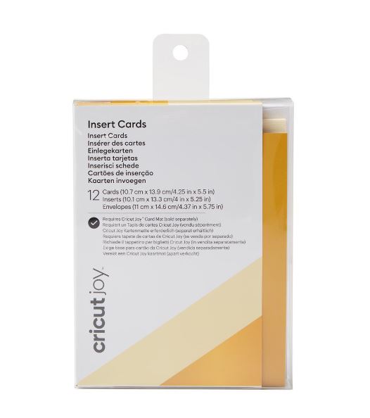 Cricut Insert Card (11,4 cm x 13,9 cm) 12-pack cream holo