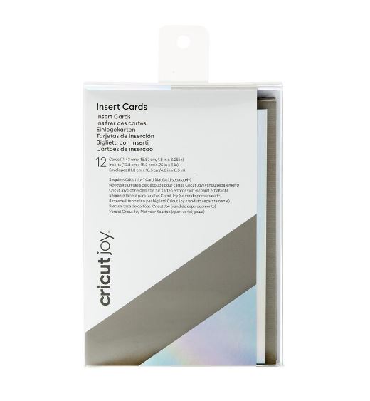 Cricut Insert Card (11,4 cm x 13,9 cm) 12-pack  gray silver holo