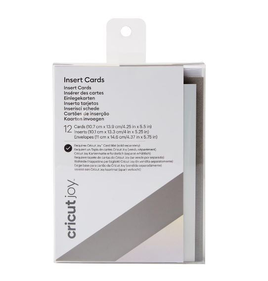 Cricut Insert Card (11,4 cm x 13,9 cm) 12-pack grey holo