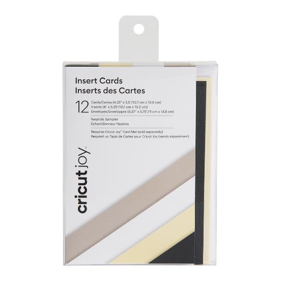 Cricut Insert Card (11,4 cm x 13,9 cm) 12-pack neutrals