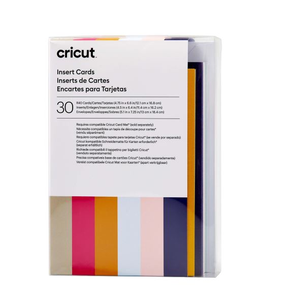 Cricut Insert Card (12,1 cm x 16,8 cm) 30-pack sensei