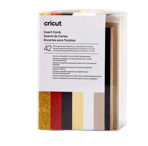 Cricut Insert Card (8,9 cm x 12,4 cm) 42-pack glitz and glam