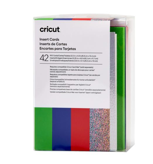 Cricut Insert Card (8,9 cm x 12,4 cm) 42-pack rainbow