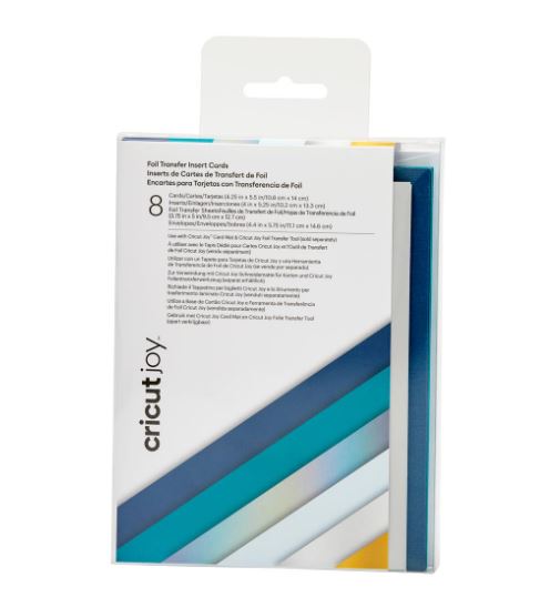 Cricut Insert Cards FOIL (10,8 cm x 14 cm) 8-packCricut Insert Cards FOIL (10,8 cm x 14 cm) 8-pack blue lagoon
