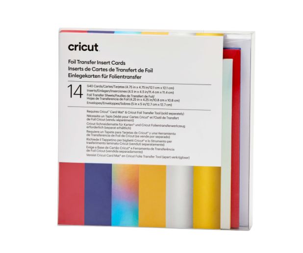 Cricut Insert Cards FOIL (12,1 cm x 12,1 cm) 14-pack celebration