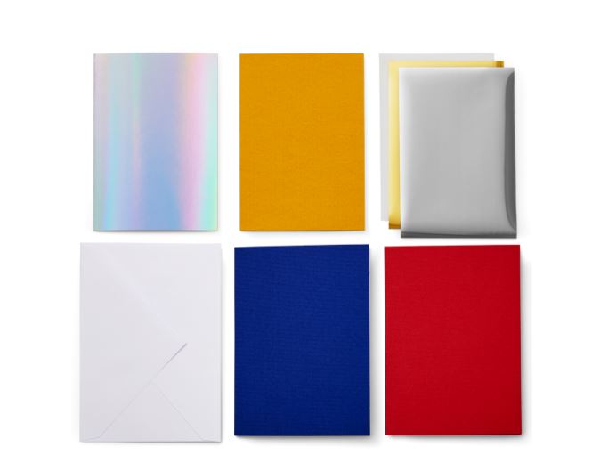 Cricut Insert Cards FOIL (12,1 cm x 16,8 cm) 12-pack innehåll