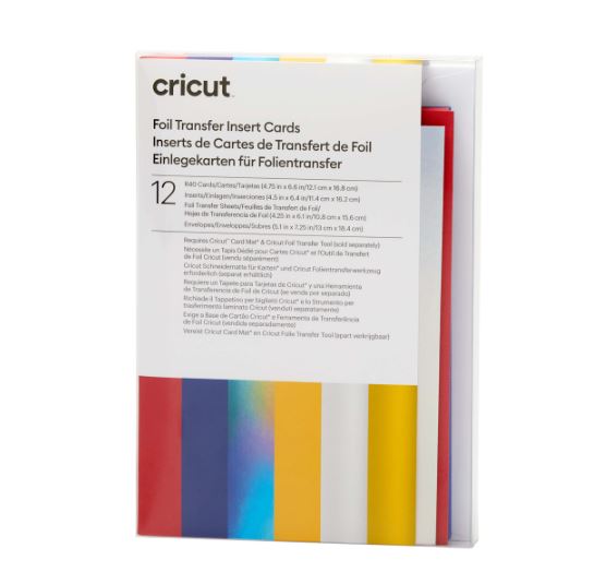 Cricut Insert Cards FOIL (12,1 cm x 16,8 cm) 12-pack celebration