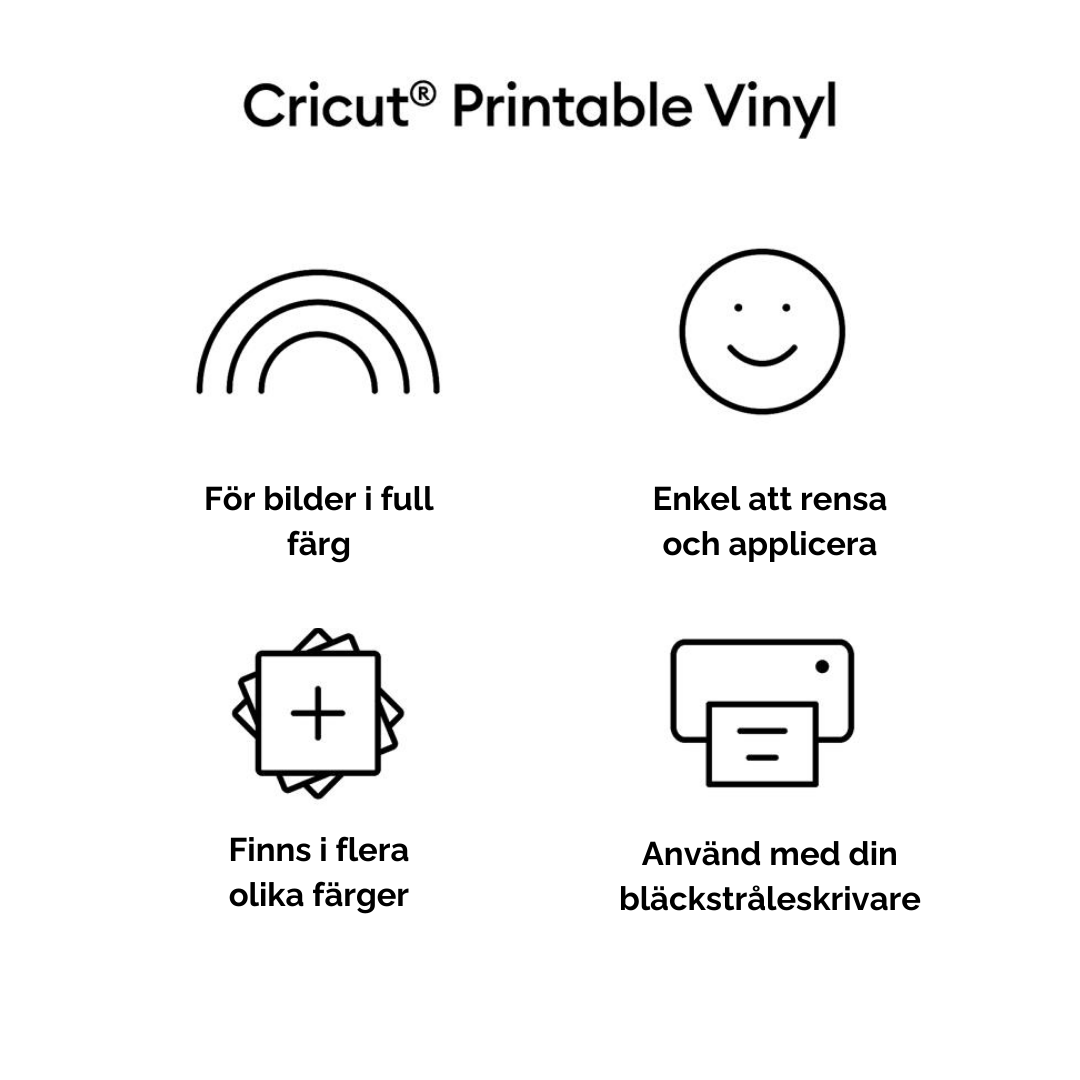 Cricut Joy Xtra Printable Vinyl Silver 10-pack A4