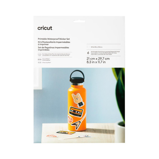 Cricut Joy Xtra Printable Waterproof Sticker set 6-pack A4