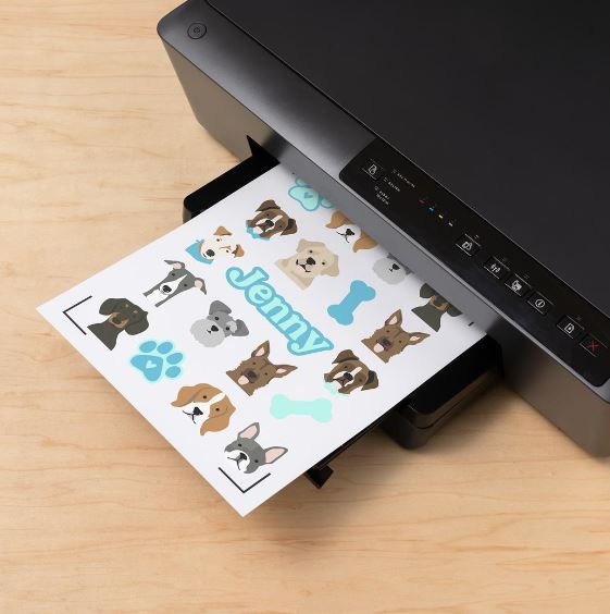 Cricut Joy Xtra Printable Waterproof Sticker set Transparent Holographic 5-pack A4