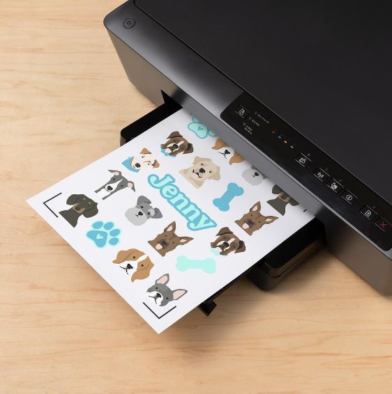Cricut Joy Xtra Printable Waterproof Sticker set White Holographic 5-pack A4