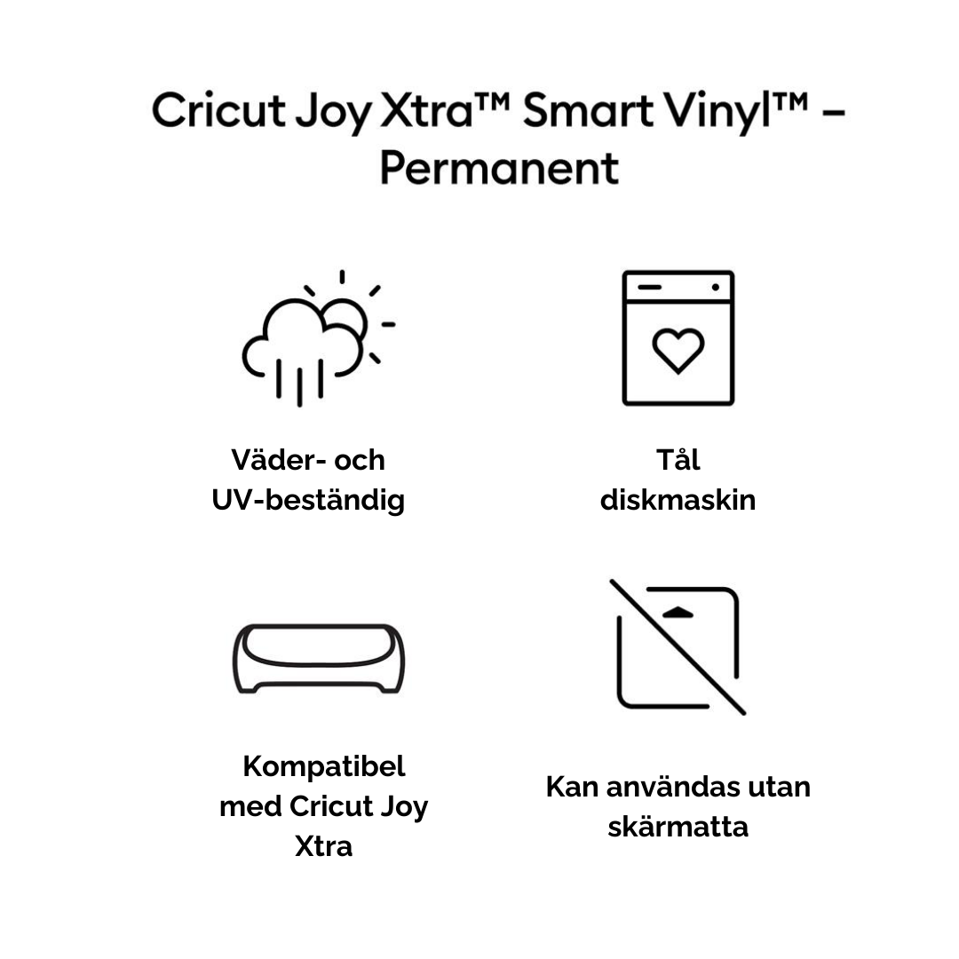 Cricut Joy Xtra Smart Vinyl Permanent Matte hur den fungerar