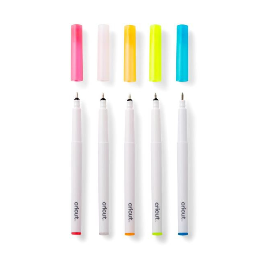Cricut Opaque Gel Pens Neon 5-pack